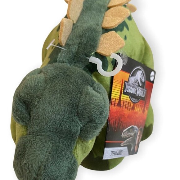Jurassic World Green Stegosaurus Dinosaur Stuffed Plush Mattel NEW 8” Plushie - Picture 6 of 8